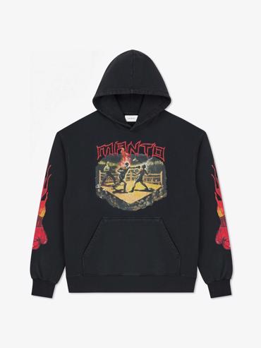 MANTO hoodie Ivo Fighters oversize- black